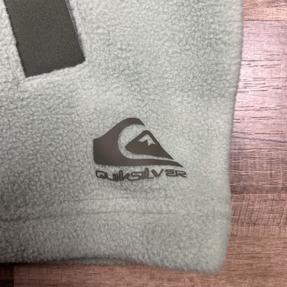 Quiksilver Mens The Trail Polar Fleece 3 Pocket Sage Green Jacket Sz XL NWT - Picture 7 of 12